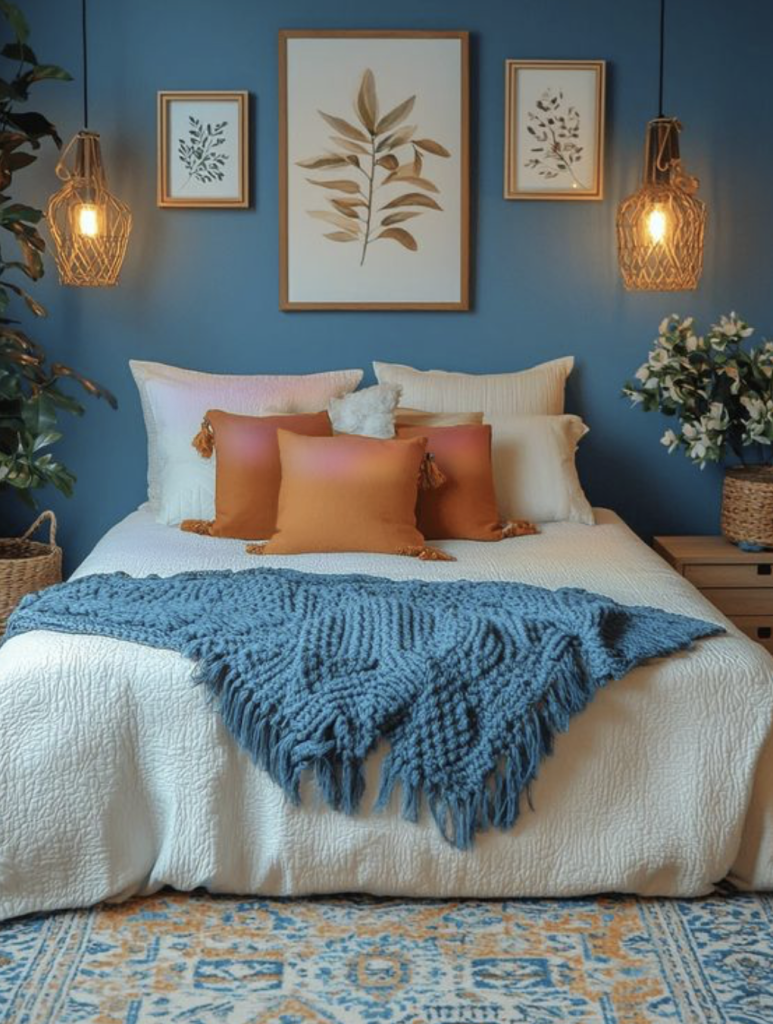 Déco chambre bleue